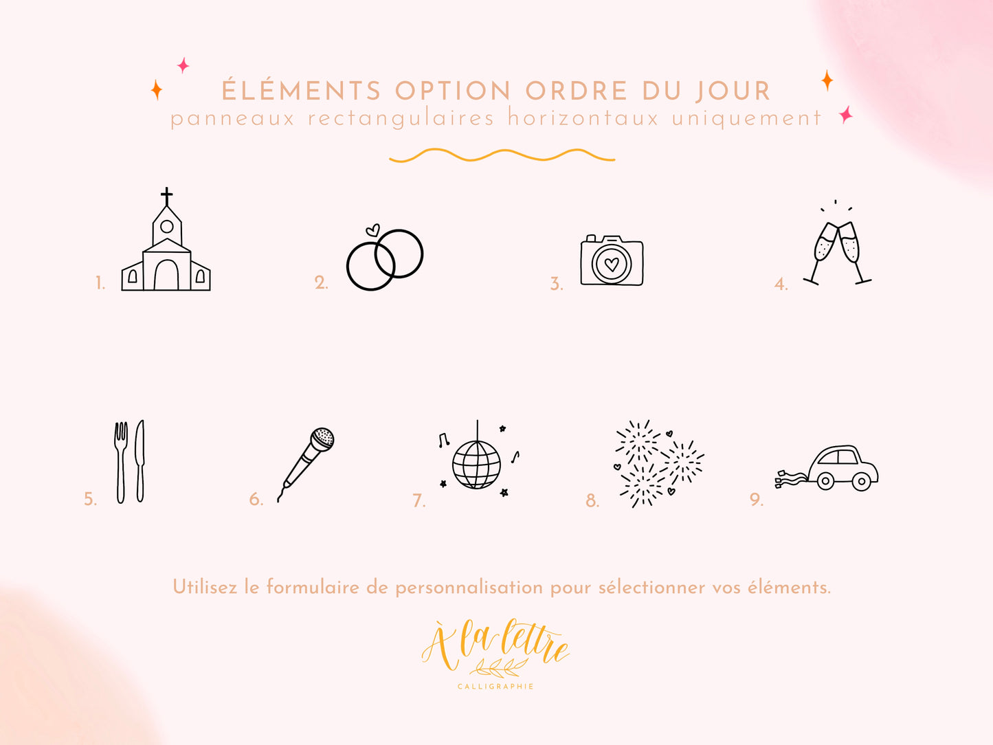 Panneau de Mariage (Givré)