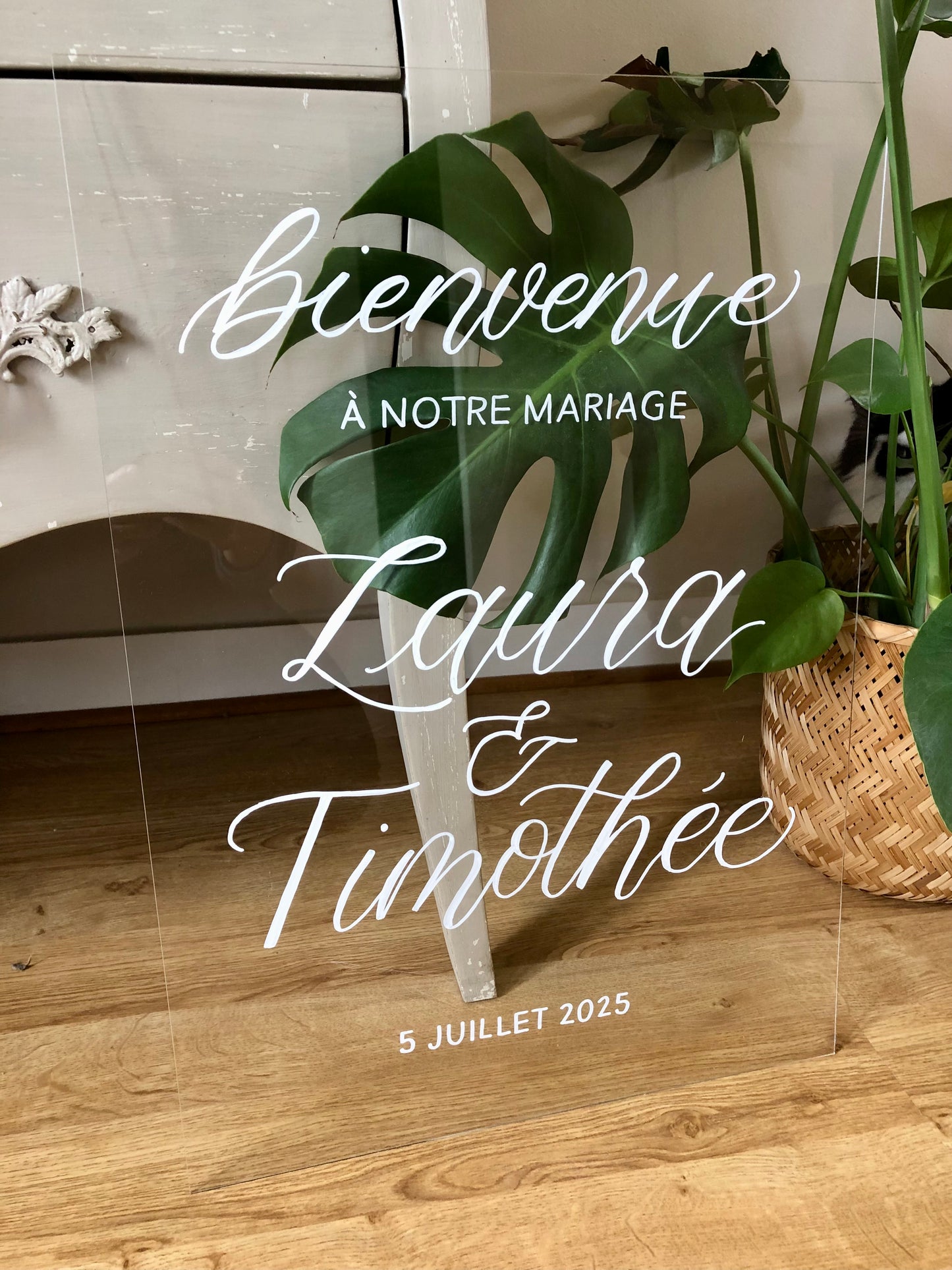 Panneau de Mariage (Transparent, +Options)