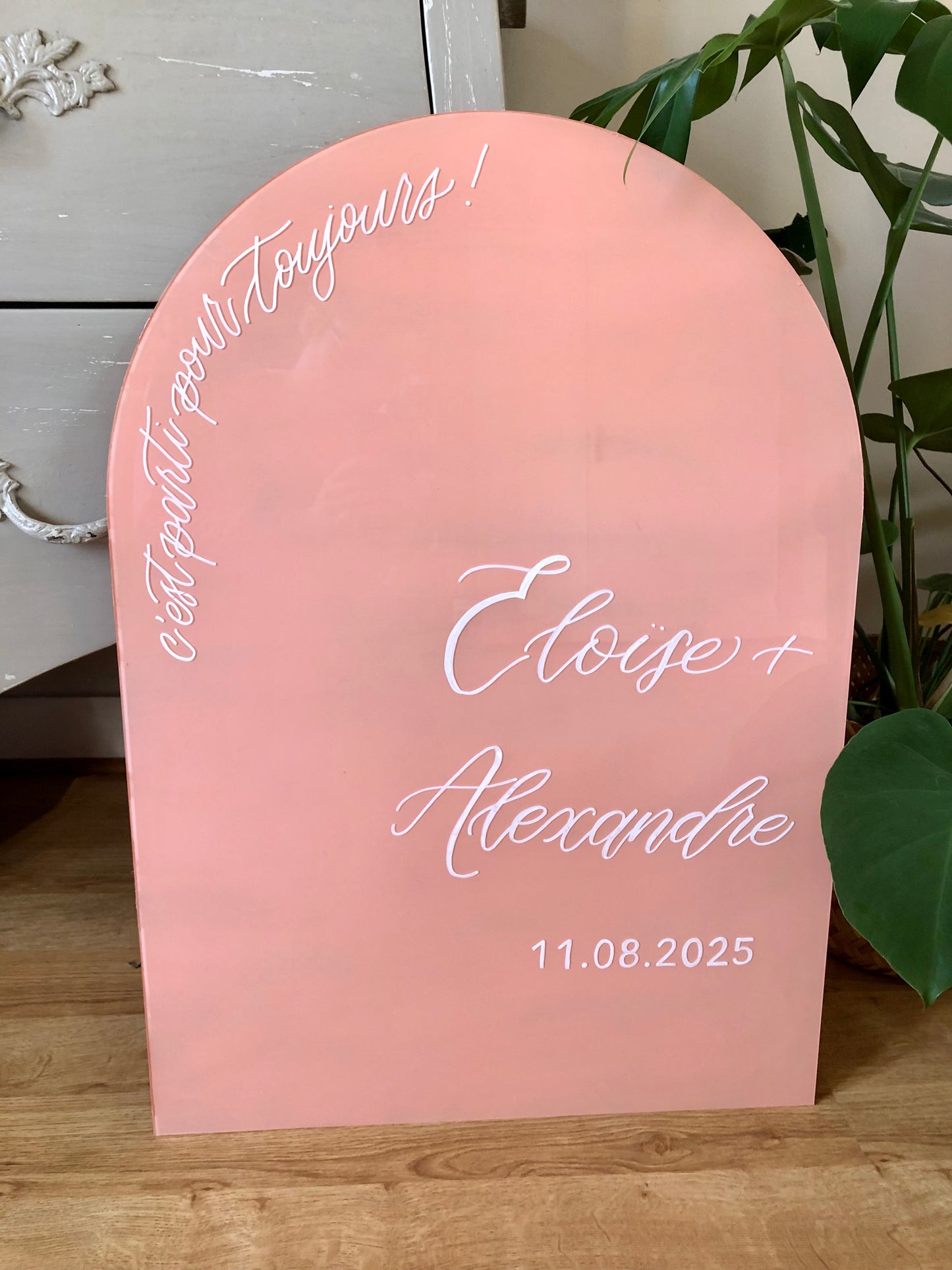 Panneau de Mariage Arche (Transparent, +Options)